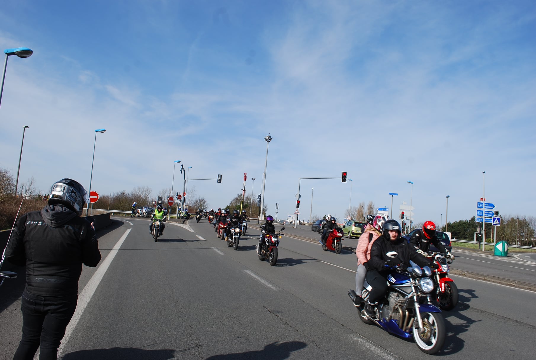 Manifestation de motards affiliés à la Fédération des Motards de France